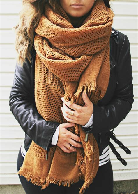 outfits for oversized scarves.